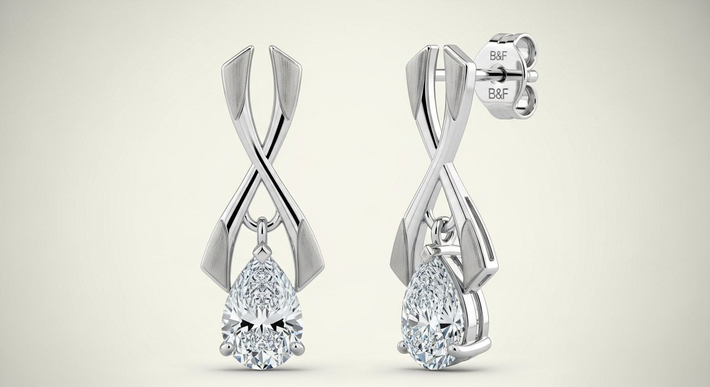 B&F diamond earring