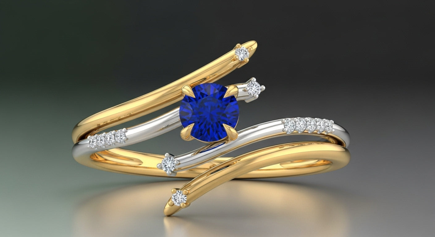Sapphire fantasy ring